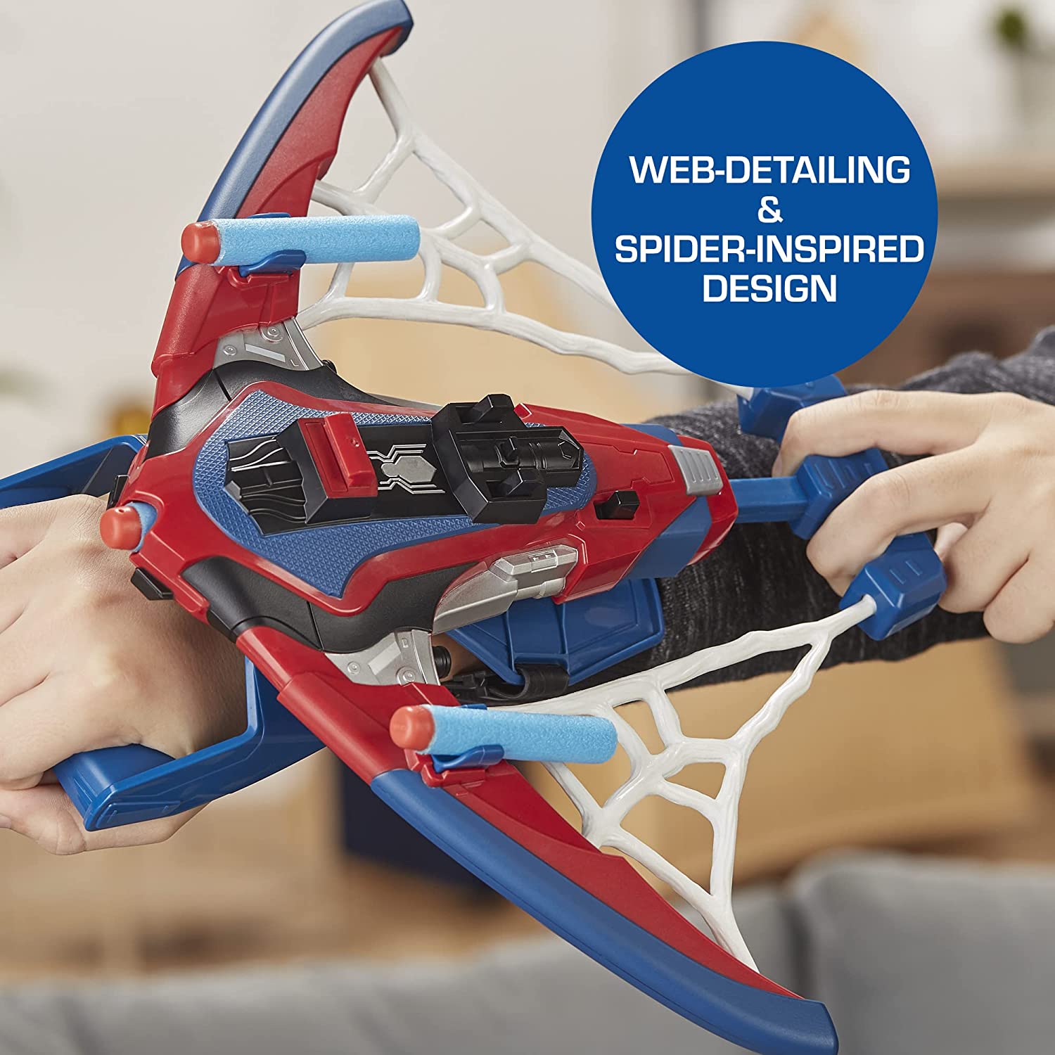 Spider-Man Web Shots Spiderbolt NERF Powered Blaster Toy - image 4 of 14
