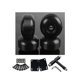 thumbnail image 1 of 4 Pieces (black) Skateboard Wheels 52mm 95a, Pu Resilience 80% Replacement Casters With Abec-9 608 Rs Ball Bearings For Skateboards Banmo, 1 of 5