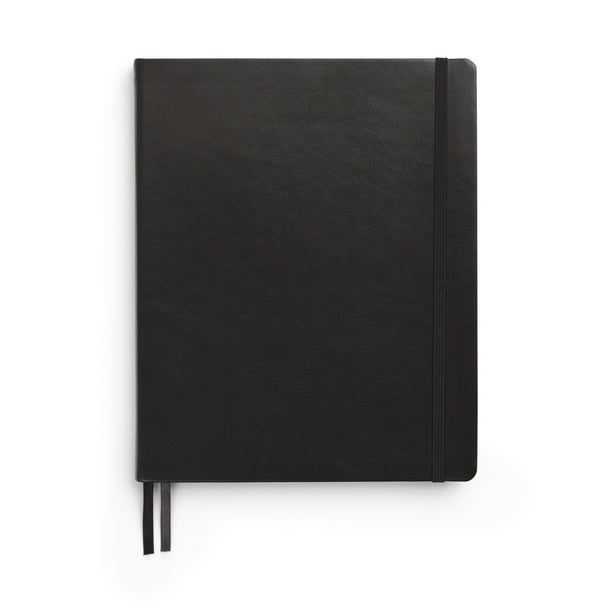 TRU RED Large Flexible Cover Ruled Journal, Blk TR54774
