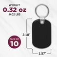 thumbnail image 5 of Tag Soft Plastic Keychains - 10 pack - Small Key Tag Chain For Staying Organized - Rubber Key Ring Keychain – Black, 5 of 5