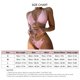 thumbnail image 5 of Traje de baño de dos piezas con anillo de bikini de talle alto y corte entallado para mujer, color rosa M, 5 of 5