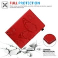 thumbnail image 5 of Fire HD 10/HD 10 Plus Tablet Case (11th Generation, 2021 Release) - Slim Embossed Butterfly Premium Leather Folio Stand Wallet Cover, Red, 5 of 5
