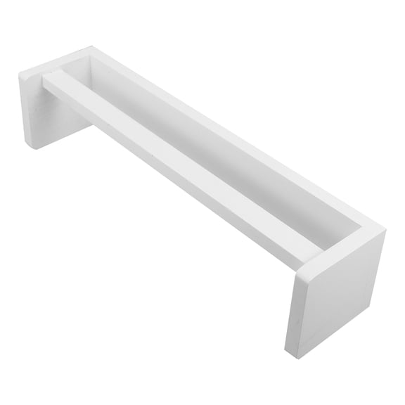 NUOLUX Easy Install White Wall-Mount Spice Shelf for Organizing Bottles and Kitchen Items