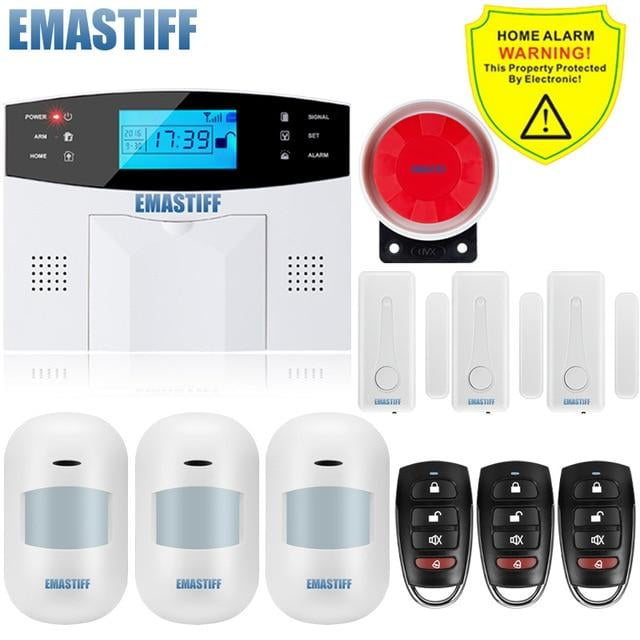Ios Android App Wired Wireless Home Security Lcd Pstn Wifi Gsm Alarm System Intercom Remote Control Autodial Siren Sensor Kit Walmart Com Walmart Com