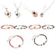 thumbnail image 3 of Collar personalizado, colgante geométrico brillante a prueba de herrumbre, proyección de memoria romántica, hermosa pulsera, boda, fiesta de Ropa, zapatos y accesorios Miscelánea tipo 4 Guardurnaity AP010642-04B, 3 of 6