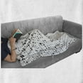 thumbnail image 6 of Grey Soft Flannel Fleece Blanket, Digital Pattern Composed of Geometric Elements Radiant Rectangle Parallel Picture Print, Cozy Plush for Indoor and Outdoor Use, 60" x 80", Ash White, by Ambesonne, 6 of 6