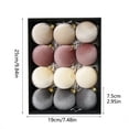 thumbnail image 3 of Velvet Christmas Ornaments Balls Set-Flocked Shatterproof Hanging Baubles for Xmas Tree Decorations,Neutral Textured Decorative Balls for Wreath Garland Mantel to Create a Festive Holiday Atmosphere, 3 of 7