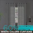 thumbnail image 3 of Cortinas Joydeco con aislamiento térmico, 2 paneles, 213 x 213 cm, color blanco, 3 of 6