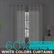 thumbnail image 3 of Cortinas Joydeco con aislamiento térmico, 2 paneles, 213 x 213 cm, color blanco, 3 of 6