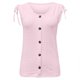thumbnail image 3 of Playeras,Blusas y Tops,Ropa para Mujer Mujeres camisetas sin mangas Dressy Casual Mujeres sueltas cuello en U sin mangas Tops Casual Color plisado ojal verano camisas chaleco blusa (PK1, XXL), 3 of 7