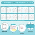 thumbnail image 4 of Calendario de pared Gannyfer 2025-2026 de borrado en seco laminado, 43 x 97 cm, 4 of 8