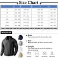 thumbnail image 4 of Men's Retro Stand Collar Zip-Up Sweatshirt, Casual Loose Fit Heavyweight Knit Jacquard Pullover, Fall Winter Long Sleeve Top,Black,L, 4 of 9