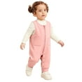 thumbnail image 5 of hotojiny Toddler Infant Clothes Baby Boys Girls Sleeveless Jumpsuit Zip Front Overalls Cute Romper Loose One Piece Basic Outfit 0-3 Y, 5 of 5