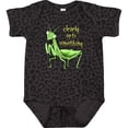 thumbnail image 3 of Inktastic Praying Mantis- Clearly Up to Something Boys or Girls Baby Bodysuit, 3 of 5