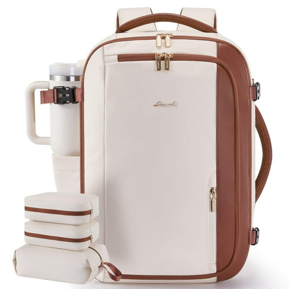 Mochila de viaje LOVEVOOK 40L para mujer con 3 cubos de embalaje