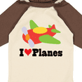 thumbnail image 4 of Inktastic I Love Planes Cute Airplane Boys or Girls Long Sleeve Baby Bodysuit, 4 of 5
