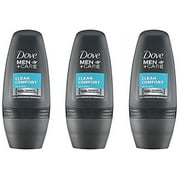 Dove Men Clean Comfort Anti-Perspirant Deodorant Roll-On 50Ml (1.7 Fluid Ounce). (Pack Of 3)