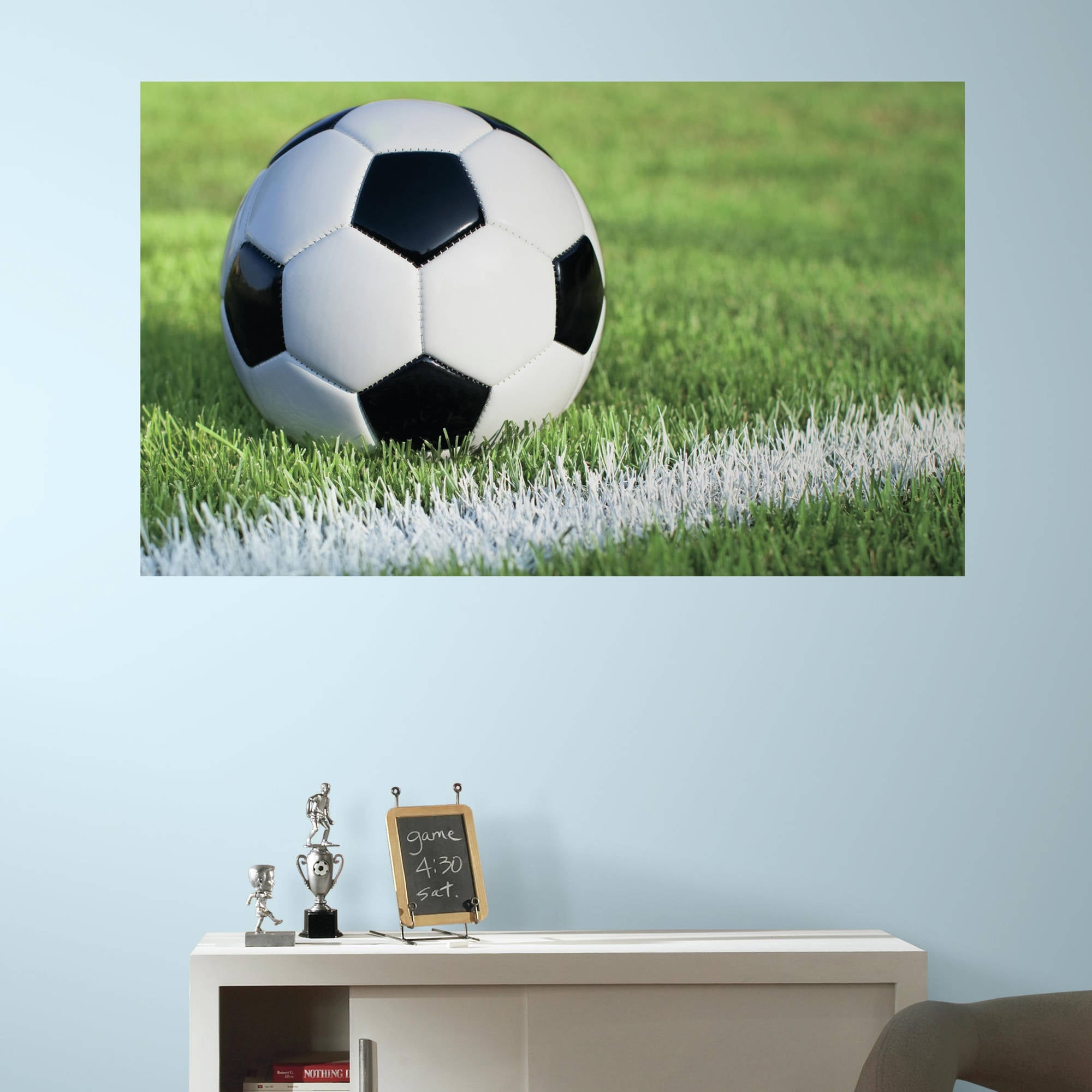 RoomMates Soccer Peel and Stick Wall Mural