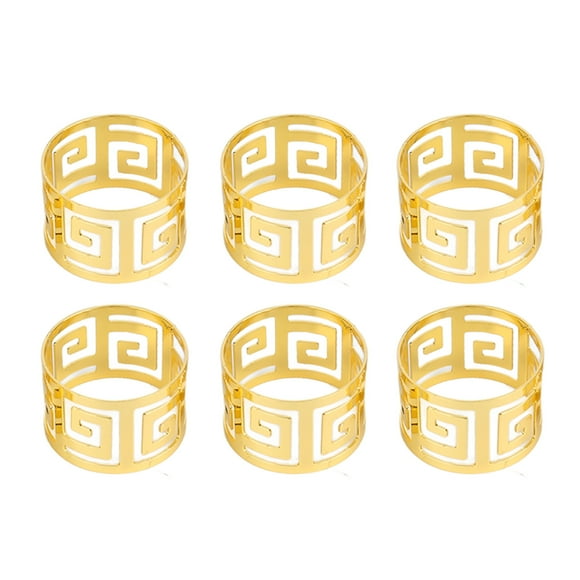 Napkin Ring,6pcs Napkin Ring Set Napkin Holder Napkin Ring Set Professional Grade