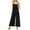 AA-Black, variant on JURANMO Womens Casual Loose Jumpsuits Summer Boho Side Split Wide Leg Rompers Sleeveless Suspender Linen Overalls with Pockets Gray XL Sales of The Day Clearance Prime