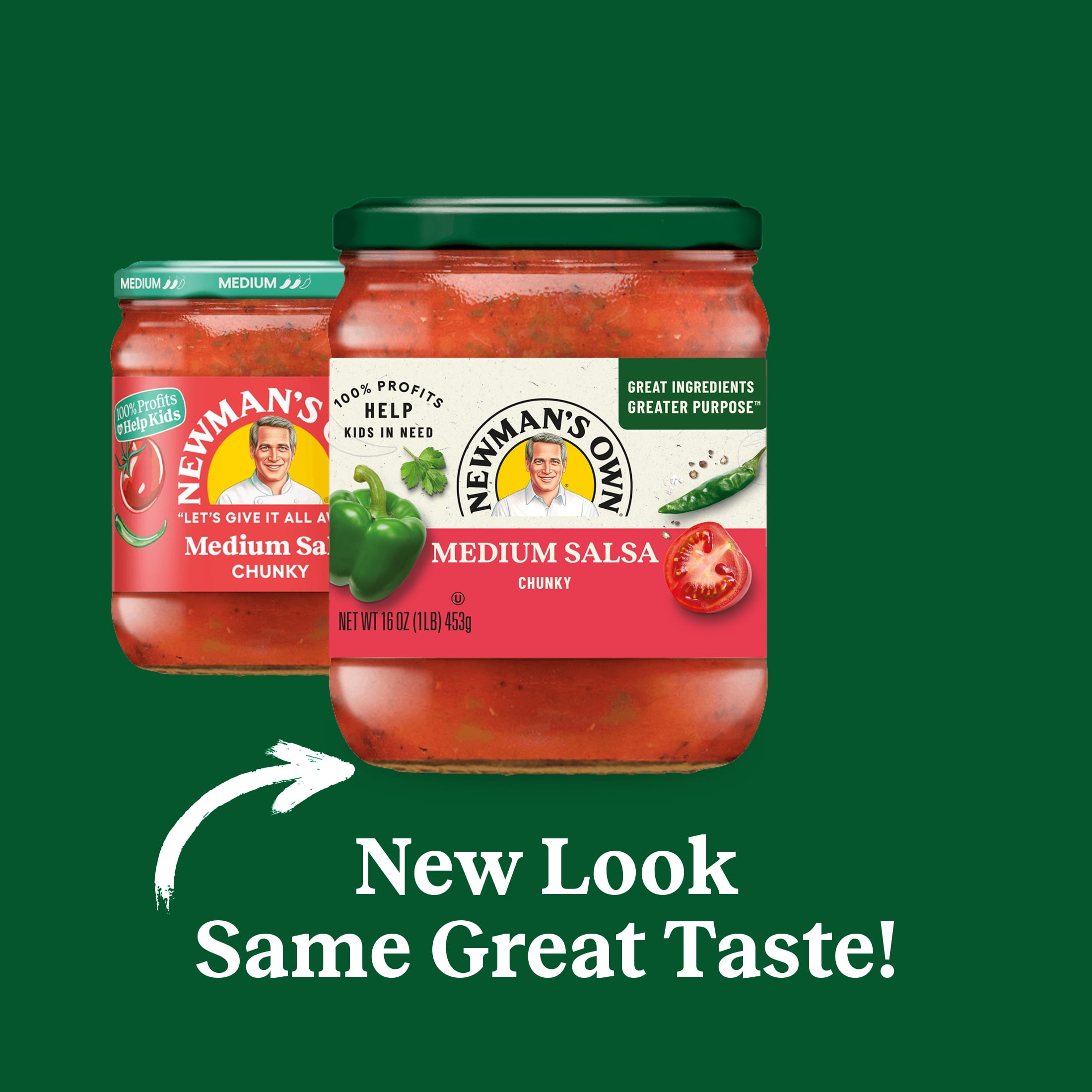 (3 pack) Newman's Own Chunky Medium Salsa, 16 oz