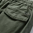 thumbnail image 7 of YUELONGHU Adult Men Casual Pants Mens Cargo Pants Black Men's Casual Pants Summer Elastic Waist Loose Fit Streetwear Cargo Pants for Daily Wear Comfortable Long Trousers High Street Fashion, 7 of 7