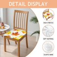 thumbnail image 2 of Fall Leaves Seat Covers for Dining Room Chairs Set Of 6,Stretch Printed Washable Chair Seat Cover with Elastic Ties and Button,Removable Waterproof Couch Cushion Covers, 2 of 6