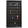thumbnail image 4 of Gallery Solutions Black Wall-Mounted Curio & Shot Glass Display Case - 17"x 32" Glass Door, 4 of 13