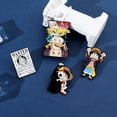 thumbnail image 4 of Juego de broches de una pieza de Anime Luffy Zoro Ace Going, Pin de dibujos animados, accesorios de mochila, emblema de ropa emparejado, regalos de joyería, 4 of 4