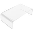thumbnail image 4 of DEEPCRAFF 1Pack Transparent Acrylic Monitor Stand with Height Adjustment and Ergonomic Support 11.8x7.5x3.9in, 4 of 8