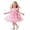 b-854Pink414, variant on MEZZALL Toddler Girls Fly Sleeve Holiday Party Floral Dress Dance Dresses Clothes Versatile Sundress