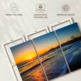 thumbnail image 6 of Elephant Stock Santa Monica Pier At Sunset Wall Art - Horizontal Multi Panel Canvas - Living Room Wall Decor - Beach Multi Panel - Gray And Black Decor - 50" x 32", 6 of 8