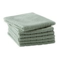 thumbnail image 2 of Solid Green Windowpane Cotton Terry Dishcloth (Set of 6) 12x12, 2 of 3