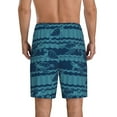 thumbnail image 3 of Daiia Turtles and Waves Mens Woven Stretch Pajama Short,Short Pajama Pants-XX-Large, 3 of 9