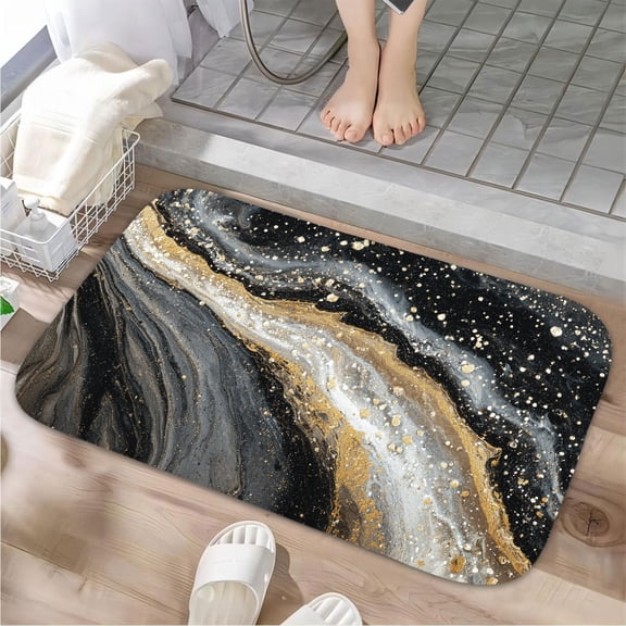 1pc Heart shaped Skull Arrangement Bathroom Rug Bathroom Decor and Accessories- Durable,Anti Slip,And Quick Drying,Suitable For Indoor/outdoor Use - Perfect For Bathrooms,Bedrooms,Kitchens