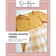 thumbnail image 4 of Jessica Simpson Girls' Skirt Set - 2 Piece Short Sleeve Button Down Blouse and Plaid Skirt (4-12), 4 of 7