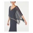 thumbnail image 3 of Jkara Womens Embellished Gown Dress, Grey, 6, 3 of 4
