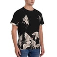 thumbnail image 5 of Rocae Japanese White Crane for Men's Moisture-Wicking Crew Tee - T-Shirt for Sports, Outdoor Activities, and Casual WearMedium, 5 of 9