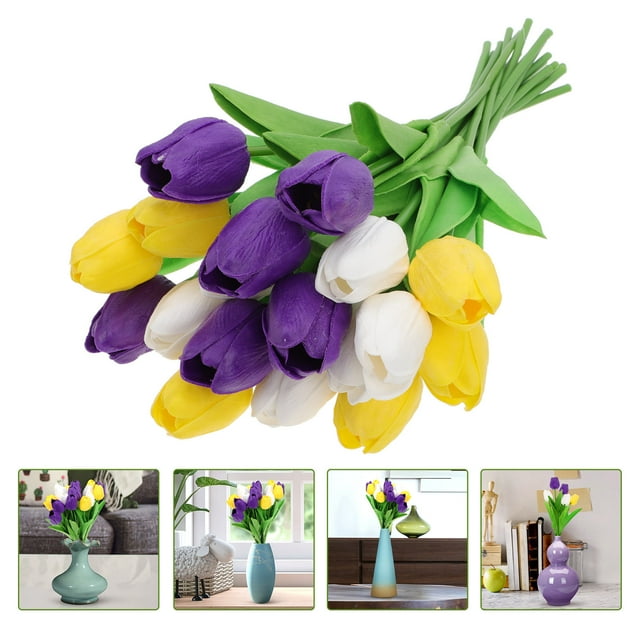 BEADCEST 18Ud Bouquet Decorativo De Artificiales Para Regalo Y Ambientación Con Acabado Detallado