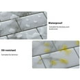 thumbnail image 2 of tamizeot 3D Tile Sticker Wall Self Sticker and Pasting Bathroom Wall Tiles Mirror Sticker to High - Temperature Tile Sticker Grey green (10pcs), 2 of 4