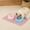 🌈 Pink_Hot#883, variant on Kuroiy Silicone Pet Food Mat | Non-Slip Raised Edge Cat Dog Feeding Tray | Waterproof Heat-Resistant Placemat | Gray Blue Pink | 40x24cm | Easy Clean Floor