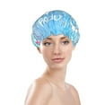 thumbnail image 3 of Balery Happy Easter Shower Caps, Double Layer Waterproof Shower Cap, Double Layers Reusable Shower Cap With Soft Comfortable For Long Thick Hair Soft Bath Shower Hair Caps, 3 of 9