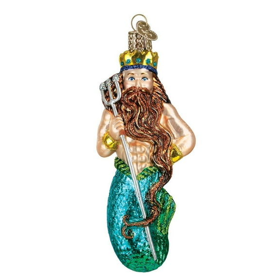 Old World Christmas Sea and Water Animals Glass Blown Ornaments for Christmas Tree Neptune