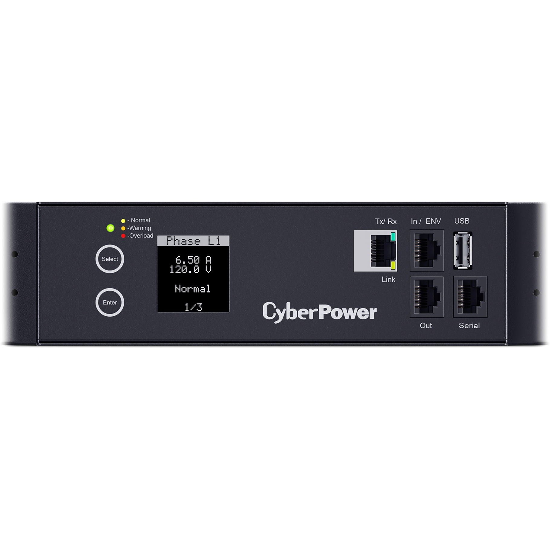 CyberPower PDU83104 3 Phase 200 240 VAC 30A Switched Metered-by-Outlet