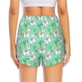 thumbnail image 2 of Lsque Cute Alpaca 1 Printed Women's Running Shorts with Liner Pockets,Elastic Quick Dry Workout Athletic Gym Yoga Shorts,Womens High Waist Shorts-Large, 2 of 9