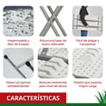 thumbnail image 2 of Mesa Plegable de Servicio Exterior Jardimex 76.5cm Blanco, 2 of 9