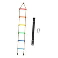 thumbnail image 4 of Milaget Climbing Rope Ladder for Kids 6 Sections Climbing Frame for Parks Tree House, 4 of 9