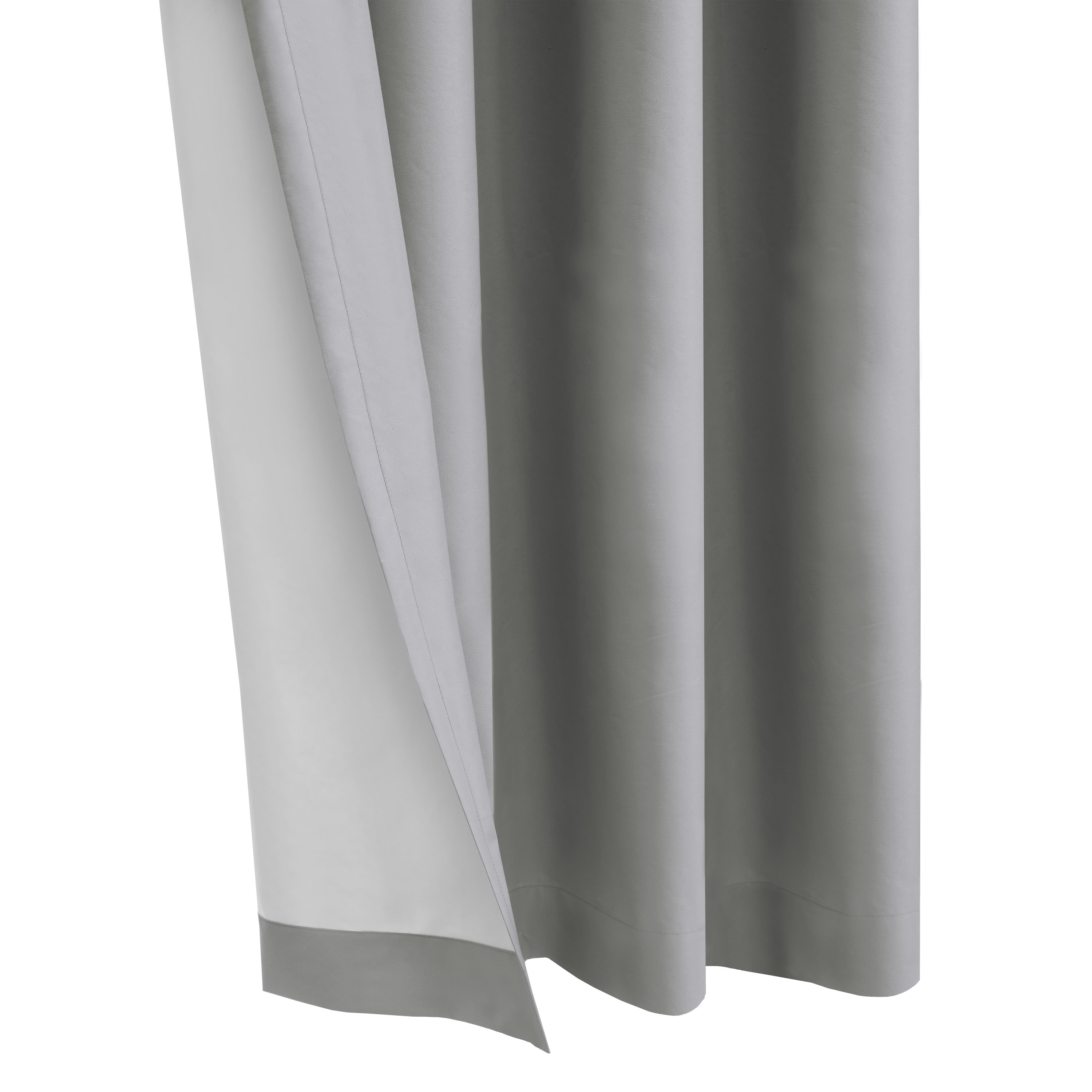 Loft Living Augustow Blackout Grommet Indoor Curtain 52 x 84 in Light Grey