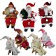 thumbnail image 3 of Figuras de Papá Noel sentado 69HF de 14 pulgadas, adornos de árbol de Navidad colgantes, muñeco de Papá Noel, juguete coleccionable, 3 of 4