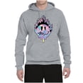 thumbnail image 2 of Wild Bobby Trippy Happy Face Unisex Hoodie Sweatshirt, 2 of 6